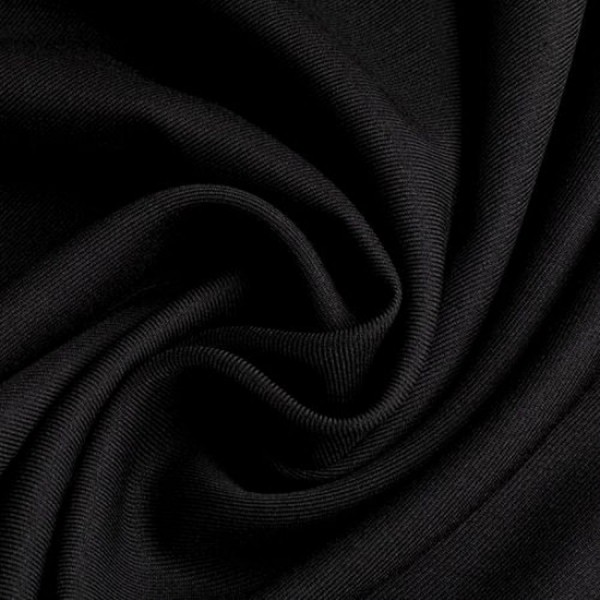 Gabardine Polyester schwarz