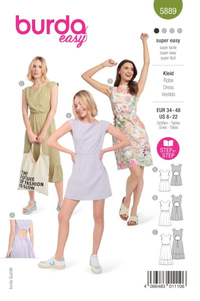 Burda Schnitt 5889 Kleid