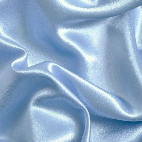 Rest Crepe Satin SARAH hellblau 1,5 Meter