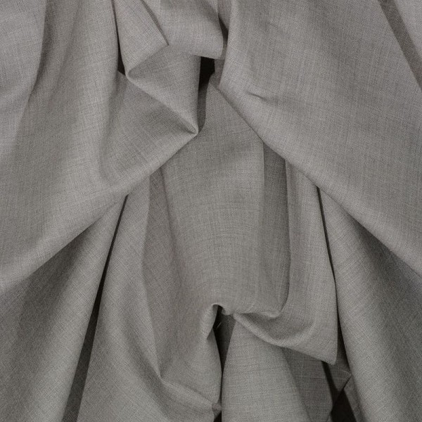 Rest Gabardine ATHENA grau meliert 0,7 Meter