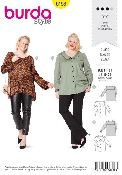 Burda Schnitt 6198 Bild 1