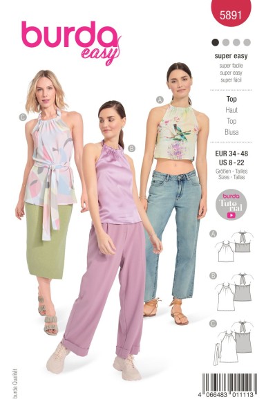 Burda Schnitt 5891 Top