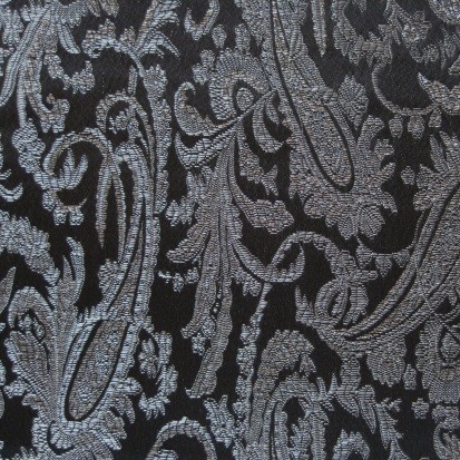 Lurex Jacquard schwarz-silber