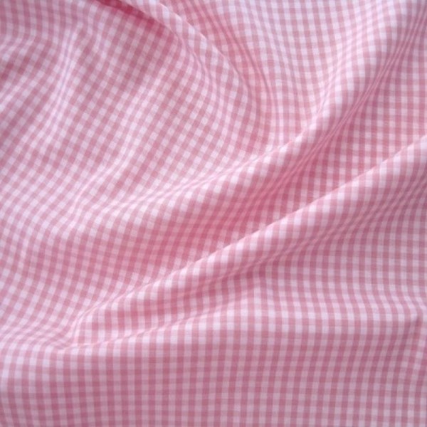 Batist VICHY-KARO 03 rosa-weiß