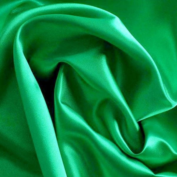 Rest Kettsatin Polyester-Baumwolle grün 1,7 Meter