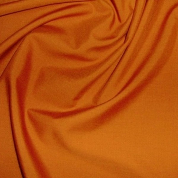 Baumwollstoff uni HEIDE orange