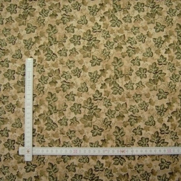 Patchworkstoff Botanicals natur-grün