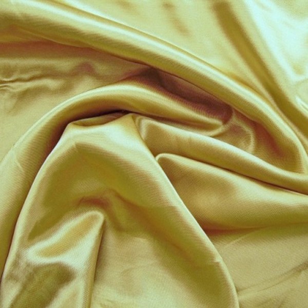 Kettsatin Polyester-Baumwolle goldfarbig