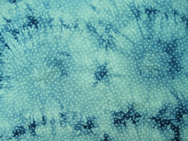 Blusenstoff Musselin Druck hellblau-multicolor