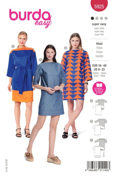 Burda Schnitt 5925 Kleid