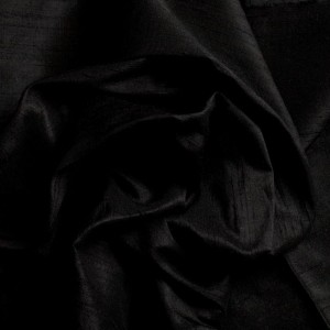 Dupionseide SWANA schwarz Dupionseide SWANA schwarz