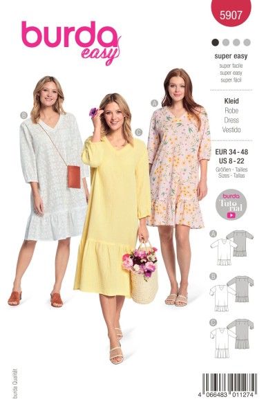 Burda Schnitt 5907 Kleid