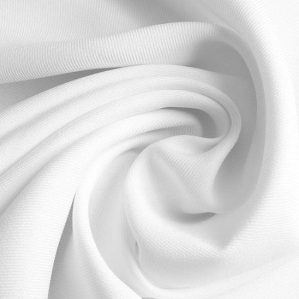 Gabardine Polyester weiß