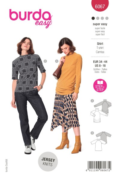 Burda Schnitt 6067 Shirt Pulli