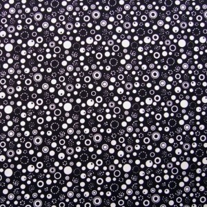 Patchworkstoff Black and White Punkte Kreise Patchworkstoff Black and White Punkte Kreise