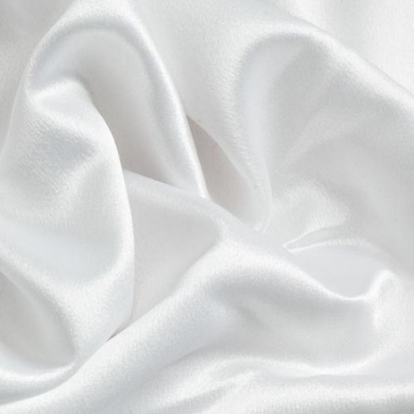 Rest Crepe Satin SARAH weiß 1,0 Mtr.