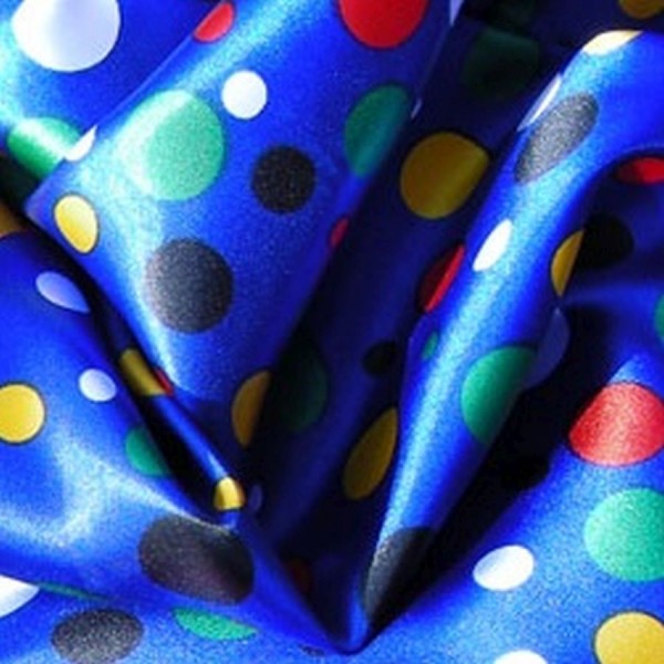 Satin CLOWN blau-multicolor