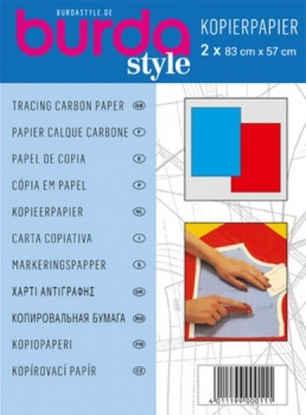 burda Kopierpapier blau-rot