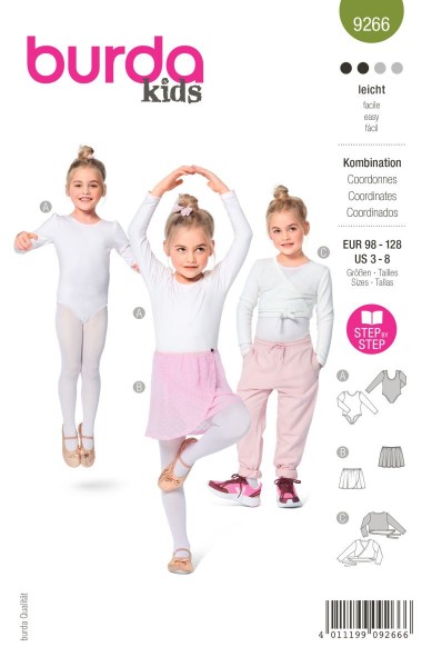 Burda Schnitt 9266 Kombination für Tanz- und Turnstunde