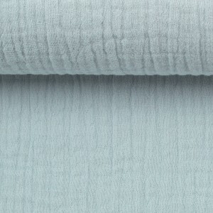 Baumwollstoff, Musselin, Double Gauze hellblau Baumwollstoff, Musselin, Double Gauze hellblau