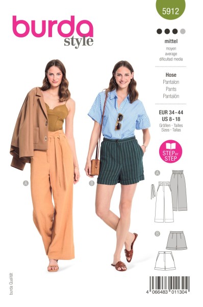 Burda Schnitt 5912 Hose