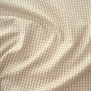 Batist VICHY-KARO 03 beige-weiß Batist VICHY-KARO 03 beige-weiß