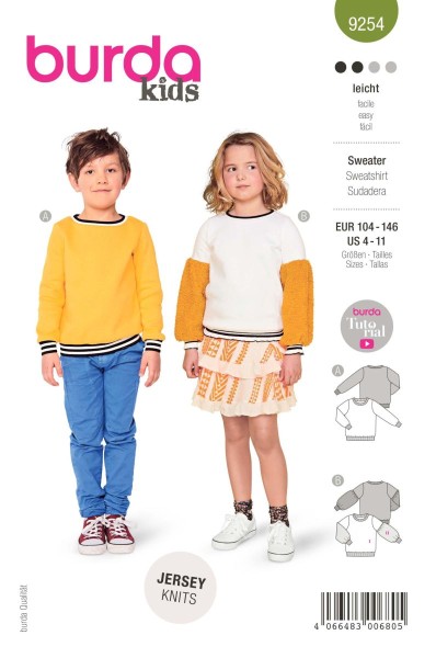 Burda Schnitt 9254 Sweater