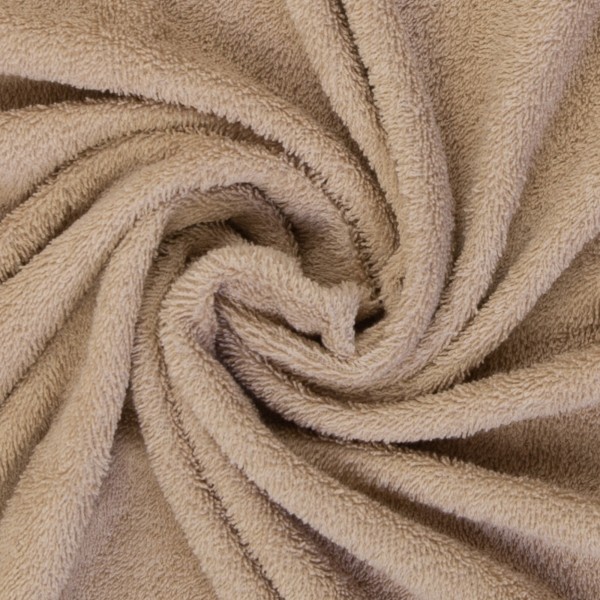 Frottee einfarbig beige