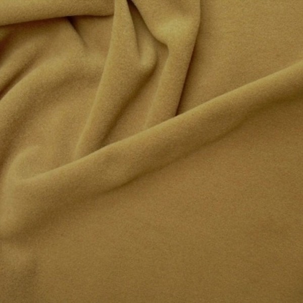 Mantelstoff WOLLVELOURE camel