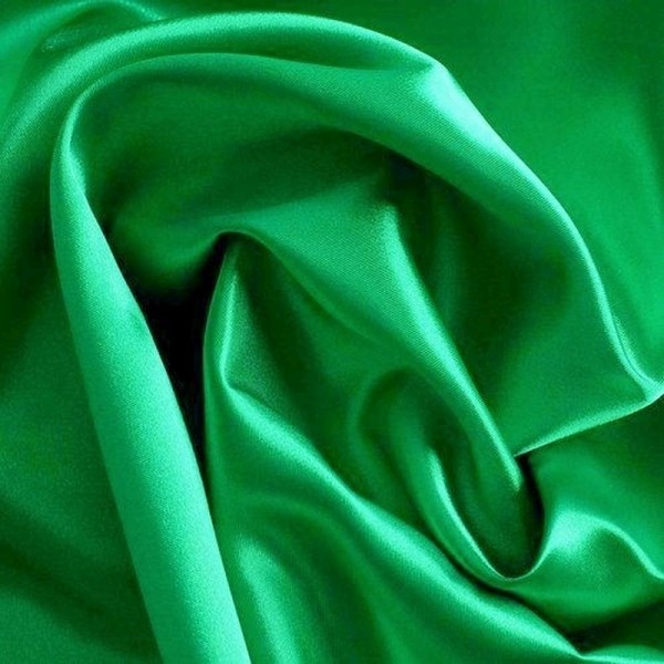 Kettsatin Polyester-Baumwolle grün