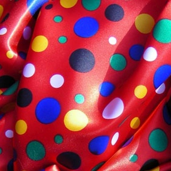 Satin CLOWN rot-multicolor