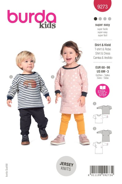 Burda Schnitt 9273 Shirt und Kleid